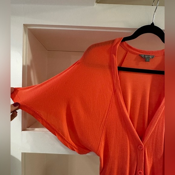 Coral Button-Up Cardigan - Picture 2 of 5